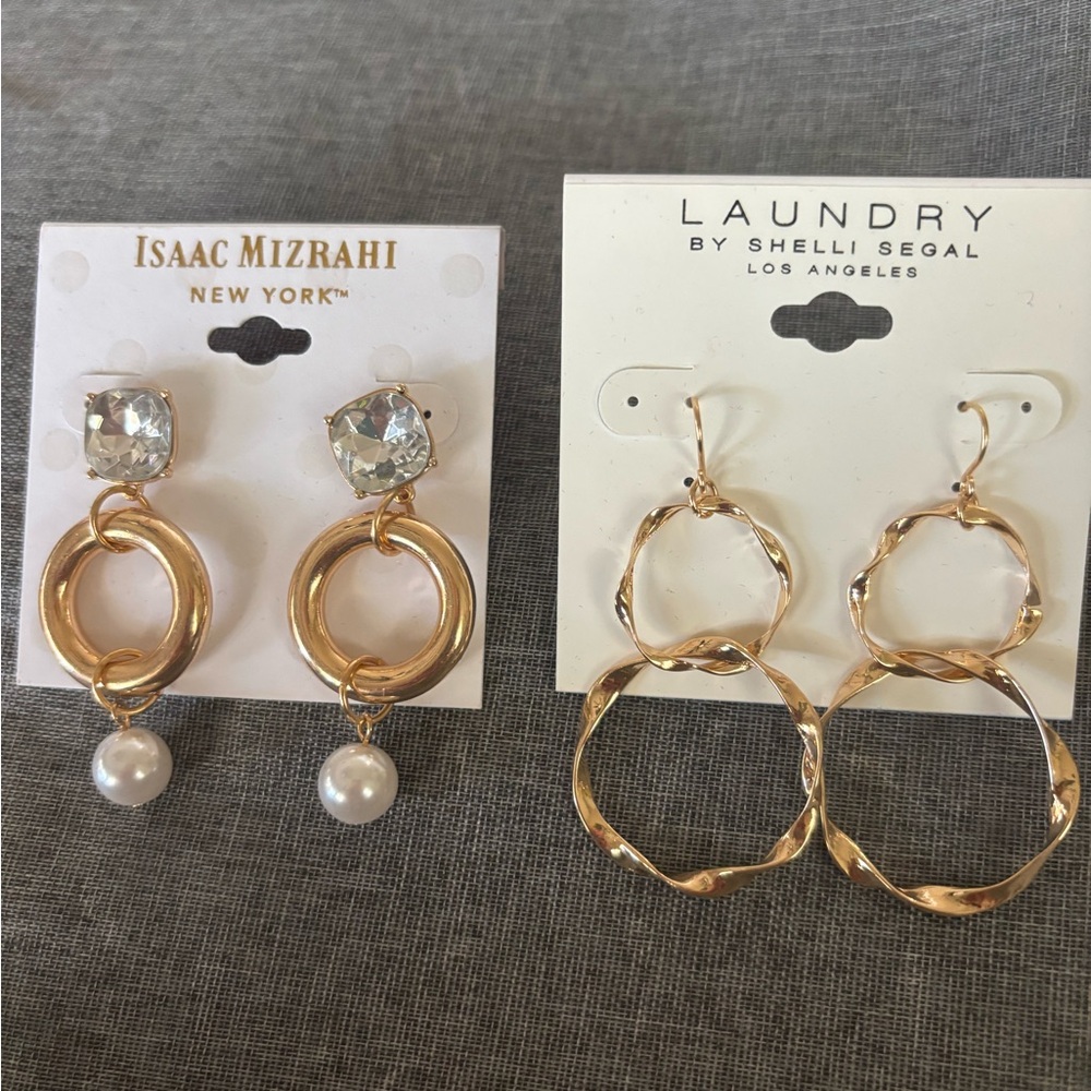 Isaac Mizrahi and Laundry Earrings
